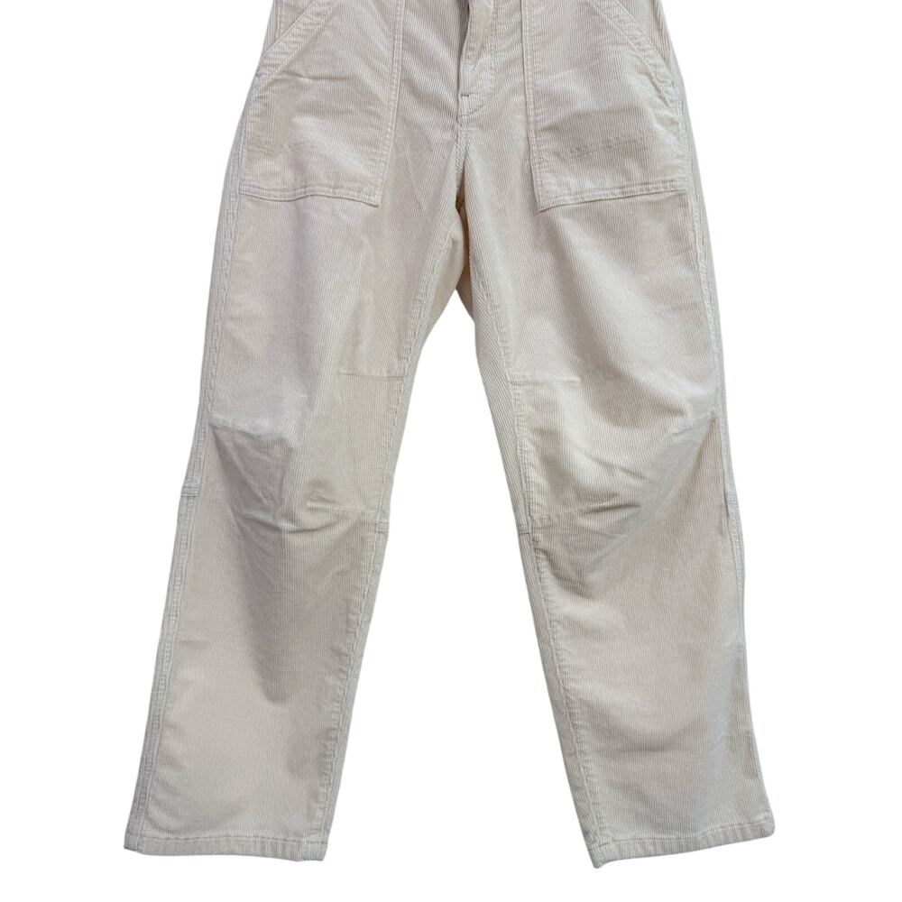 Anthropologie Pilcro The Wanderer Corduroy Utility Pants Ivory Cream Size 27 - Picture 6 of 15